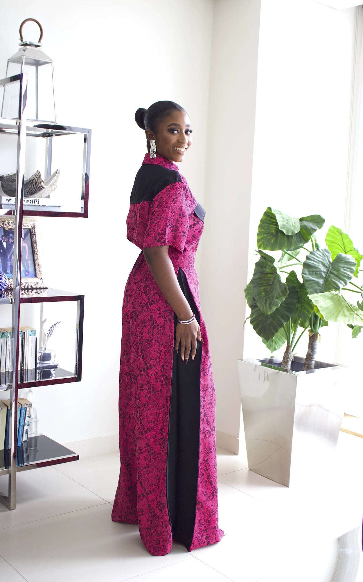 BOSSY TROUSER SET - PINK PRINT