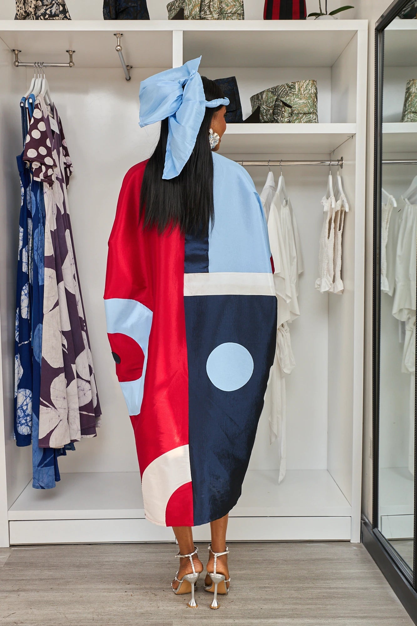 CELESTE KAFTAN RED/BLUE