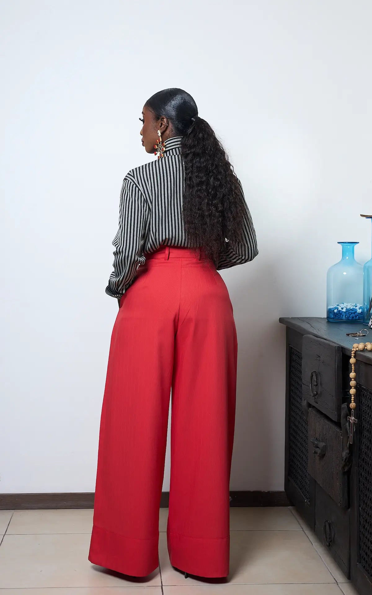 CHI CHI TROUSERS  RED