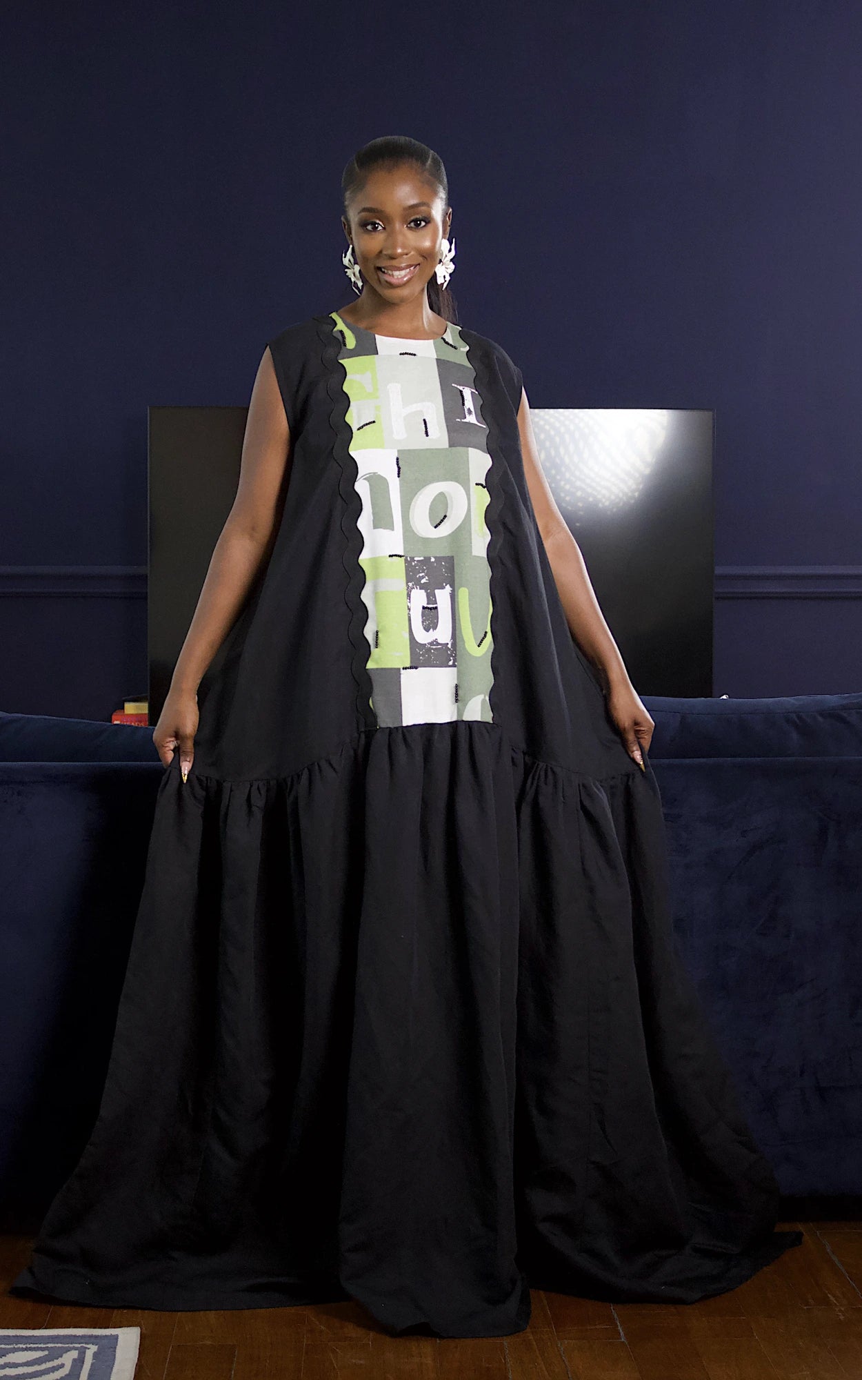 CIRQUE II MAXI DRESS BLACK