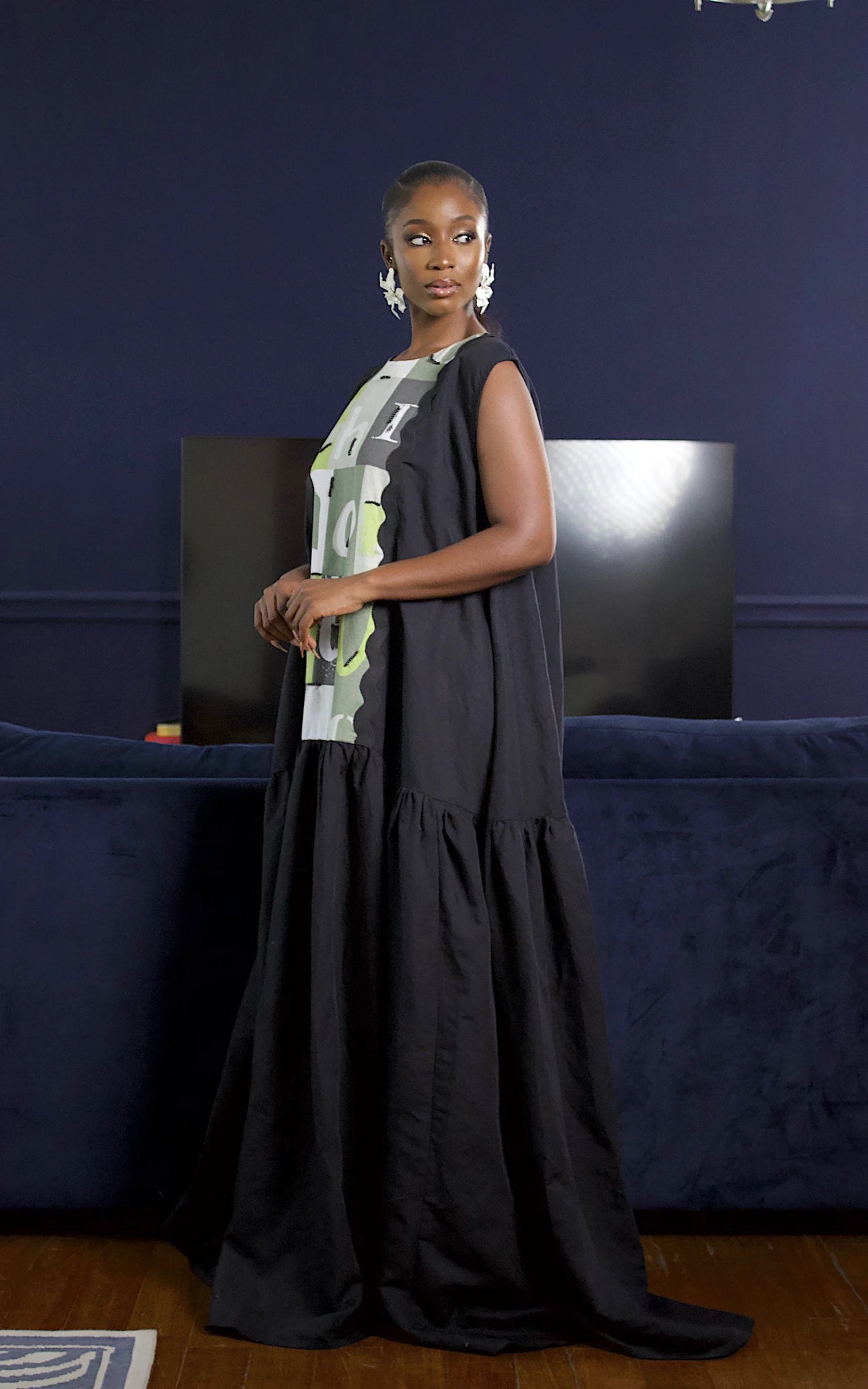CIRQUE II MAXI DRESS BLACK
