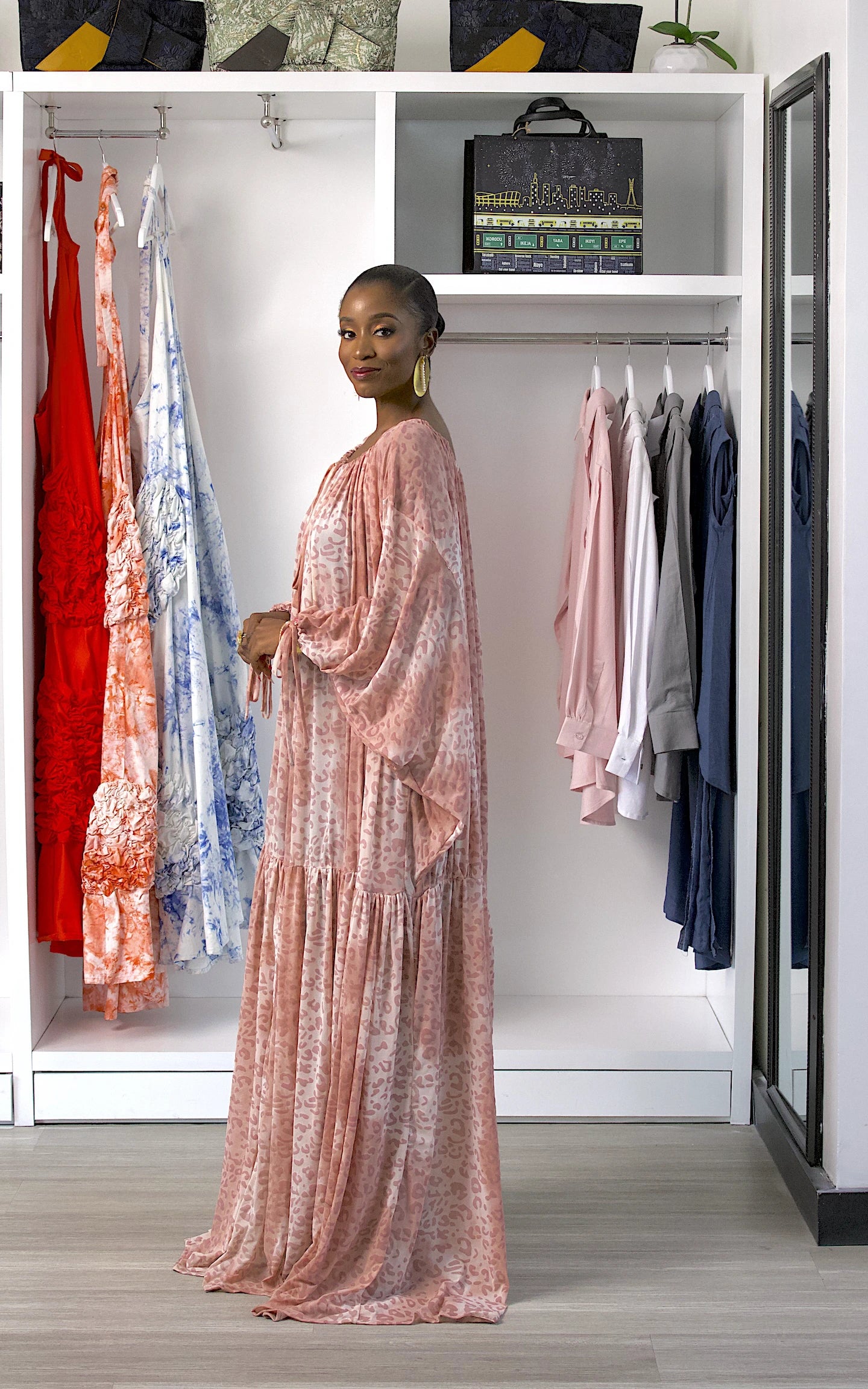 CIRQUE MAXI DRESS PINK MIX