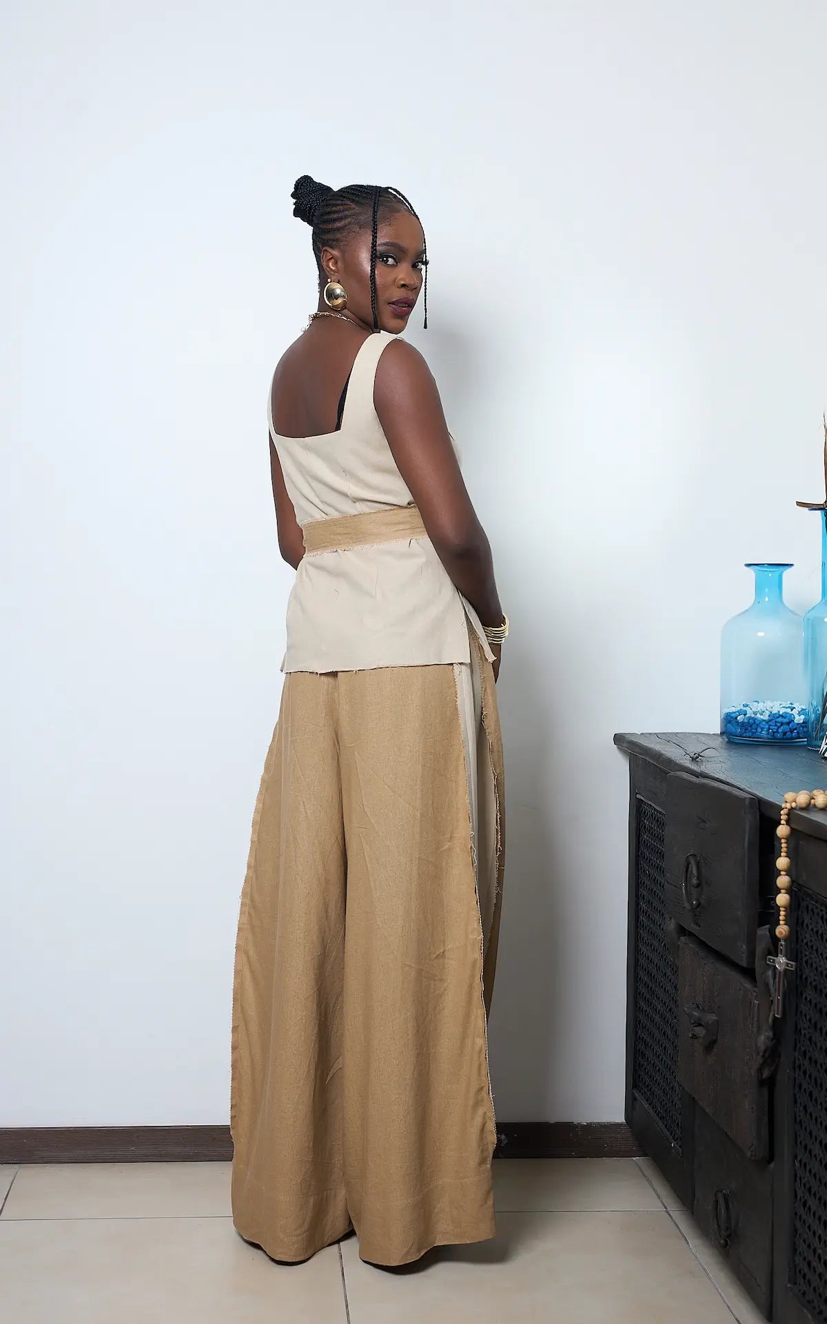 GIGI TROUSER SET CAMEL