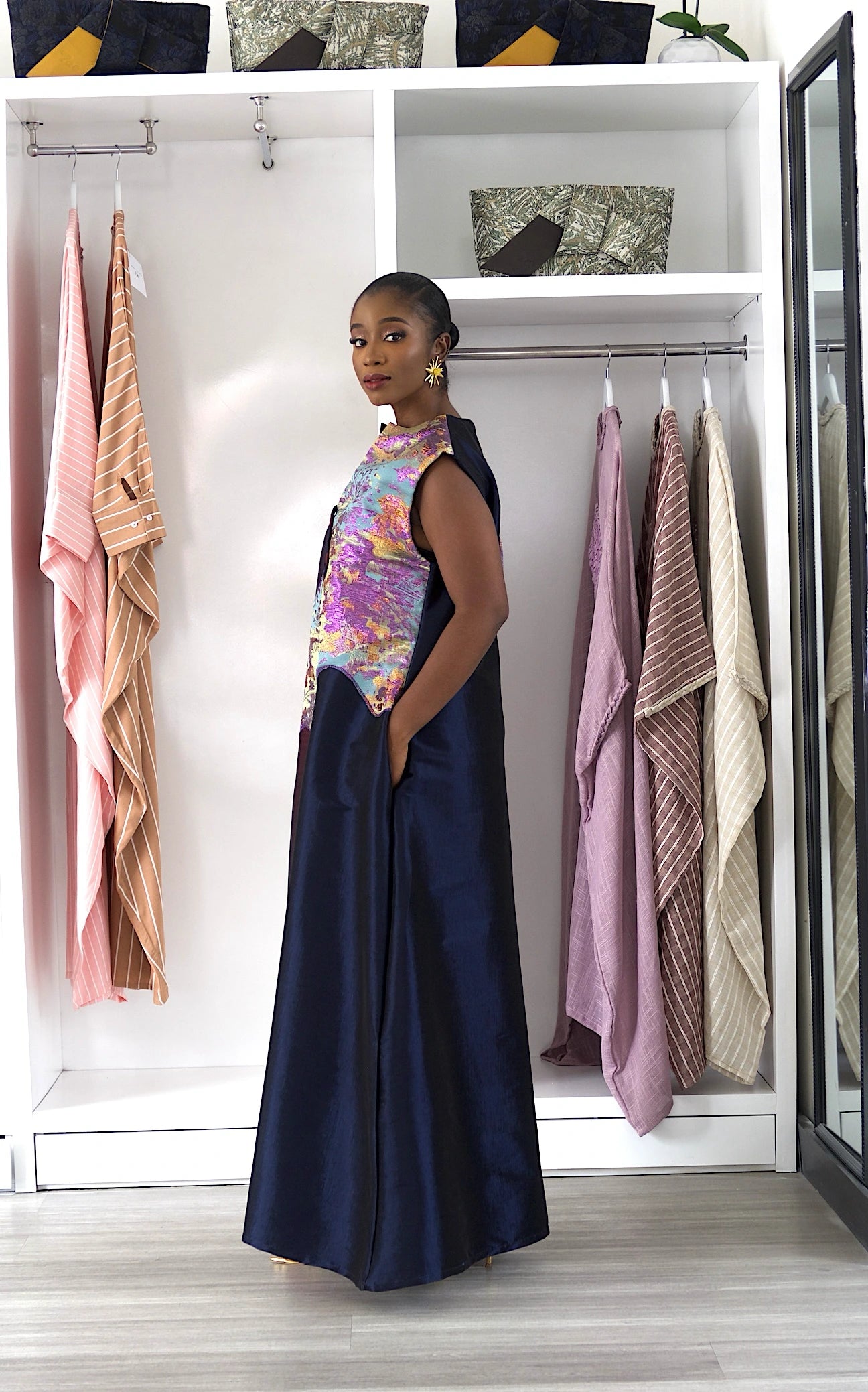 JEWEL KAFTAN NAVY