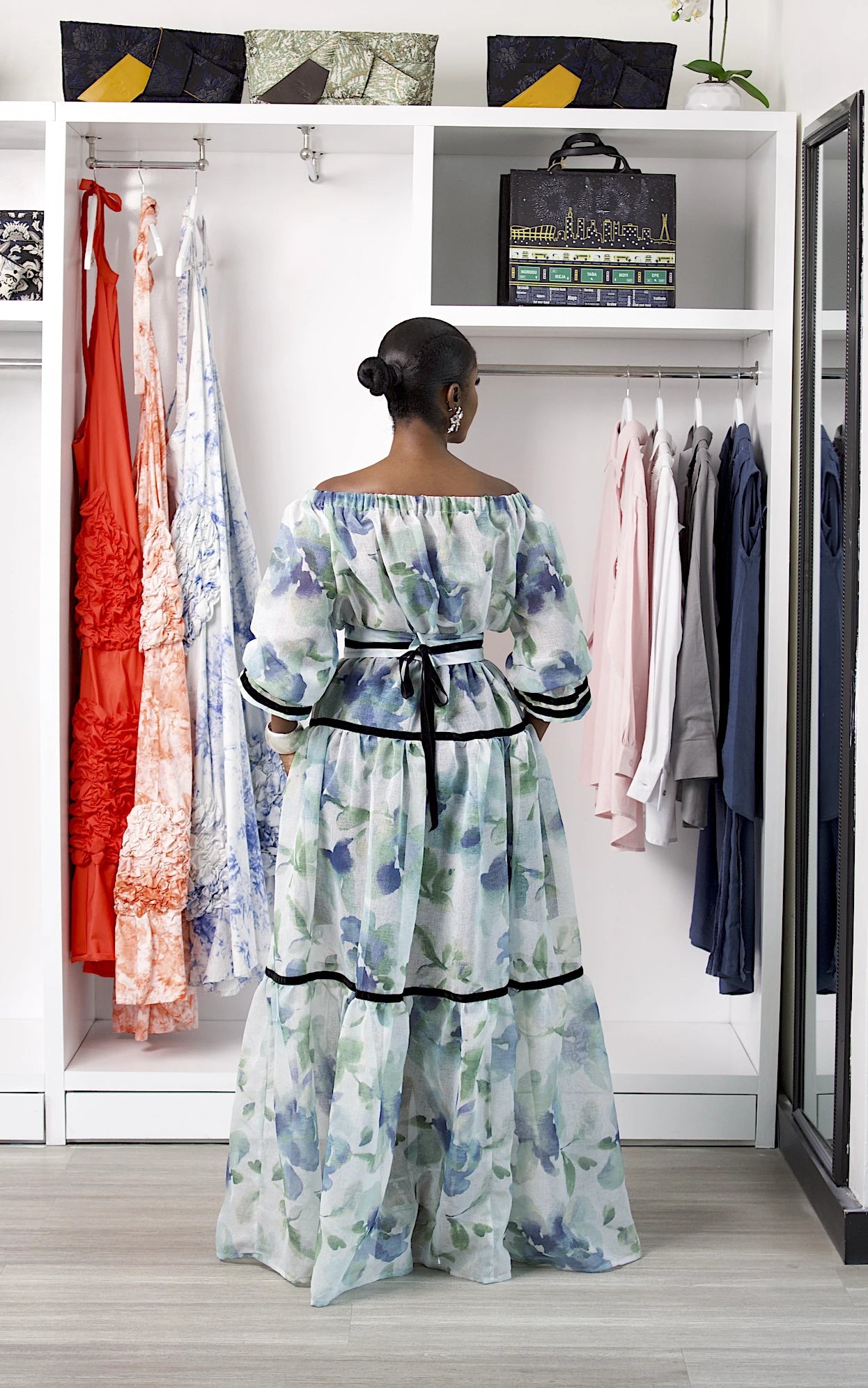 LILO MAXI DRESS BLUE MIX