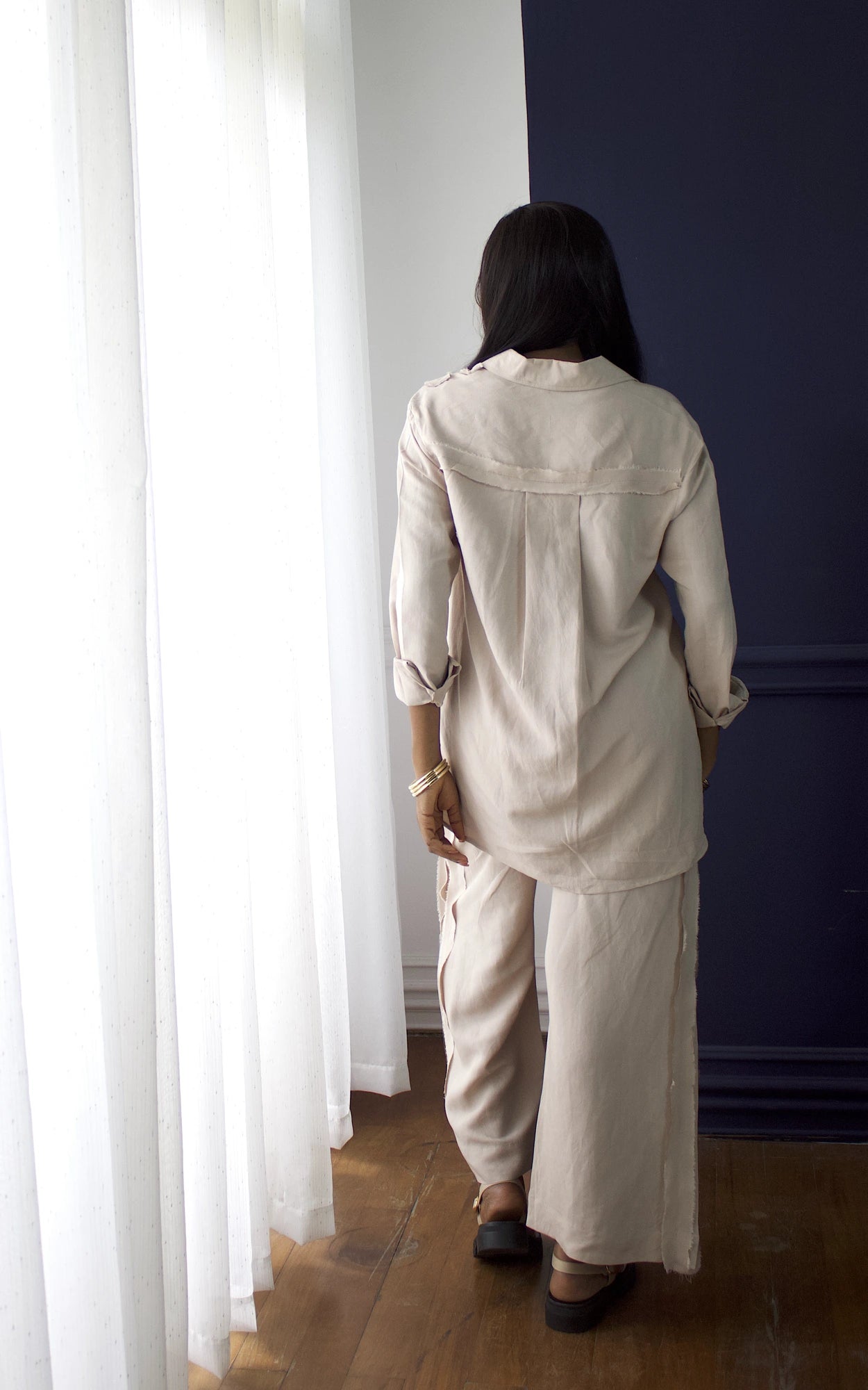 MAXINE TROUSER SET - BEIGE