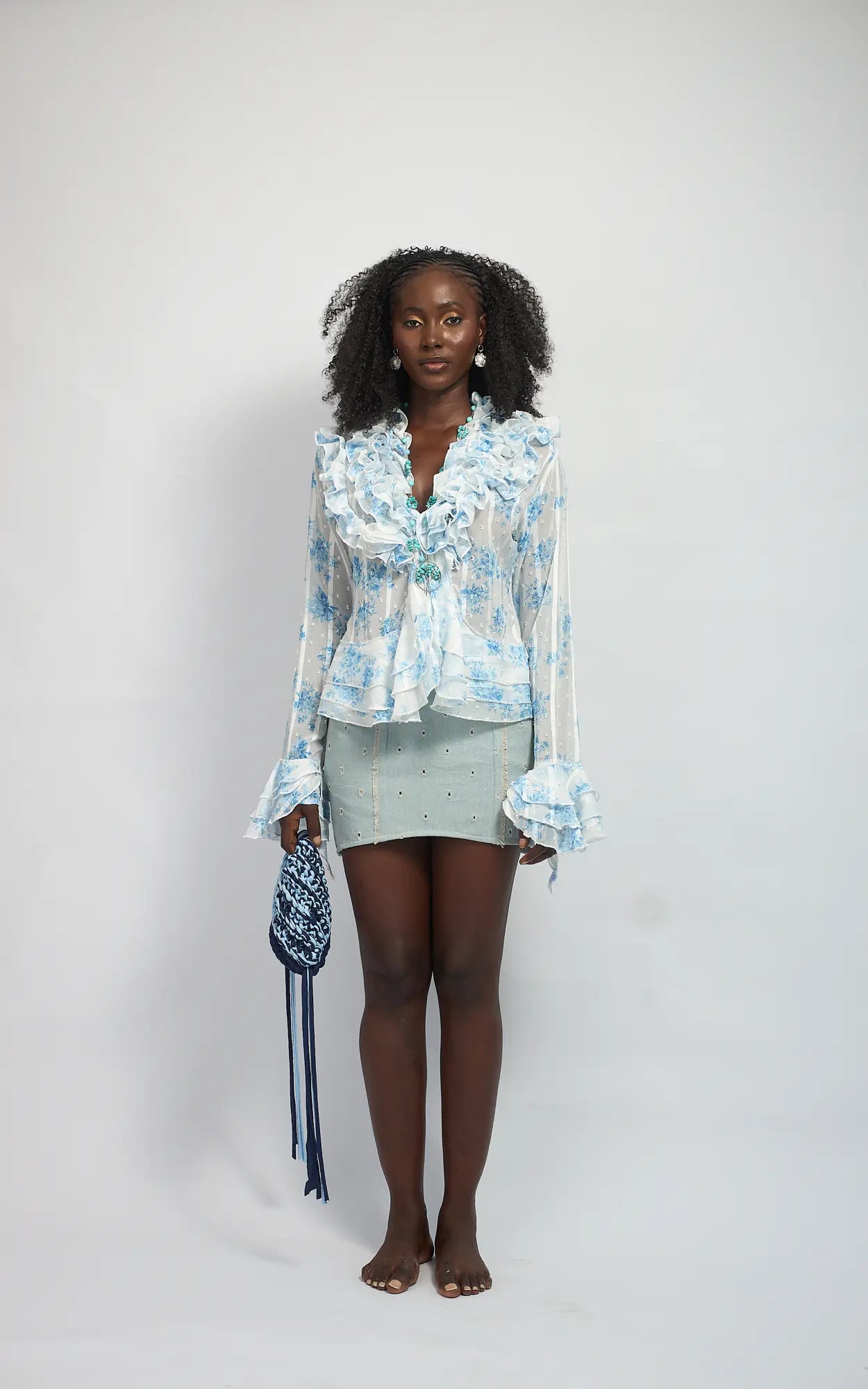 COVE RUFFLE BLOUSE