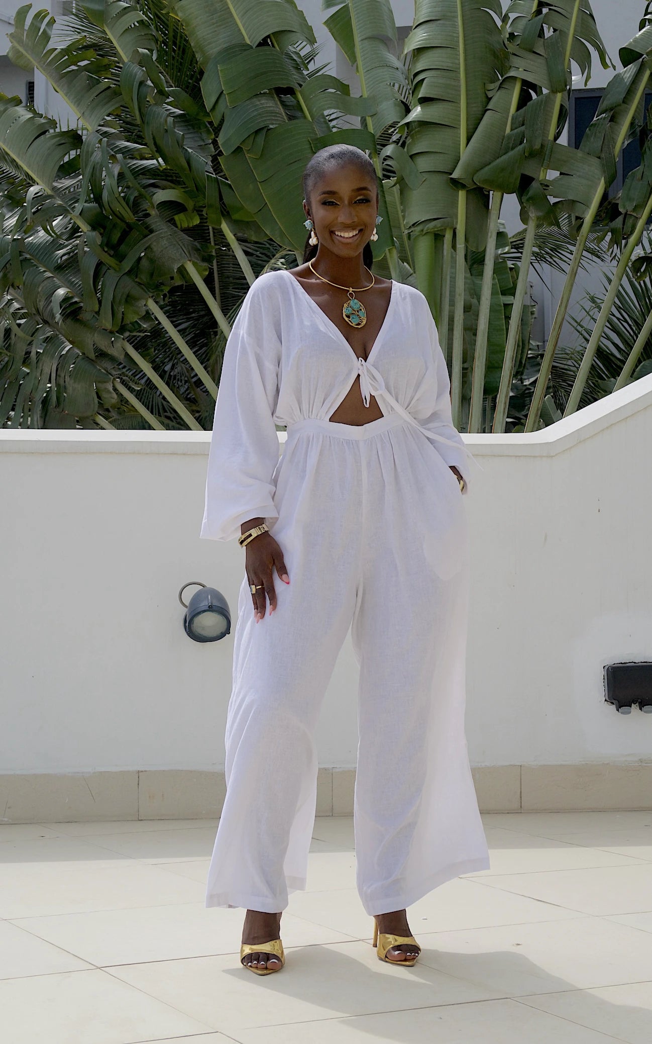 RONTO JUMPSUIT WHITE