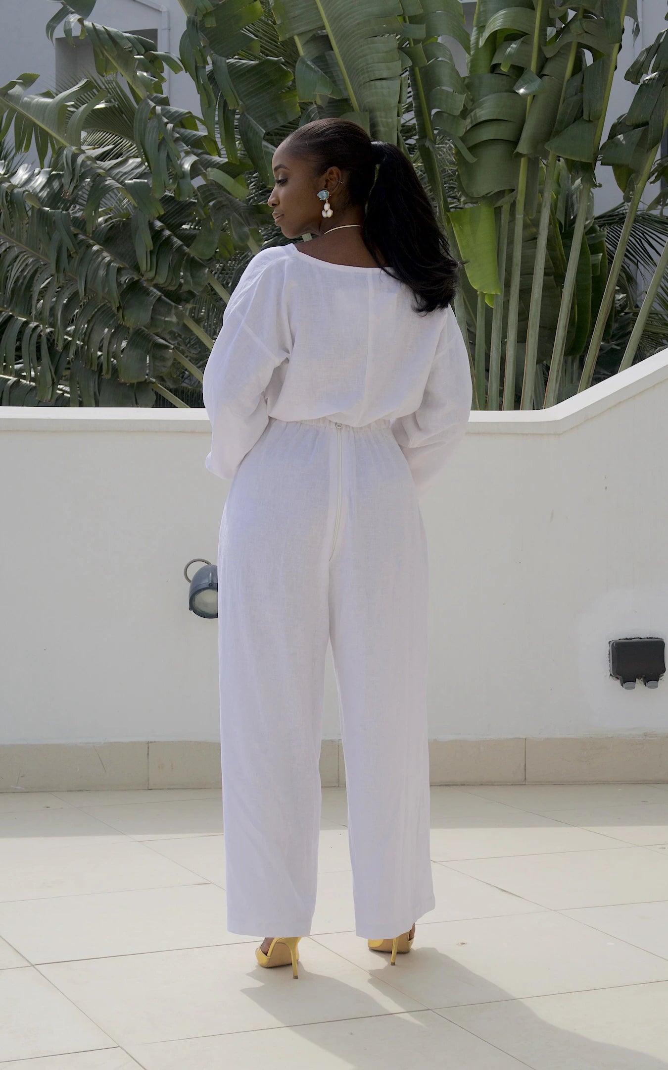 RONTO JUMPSUIT WHITE