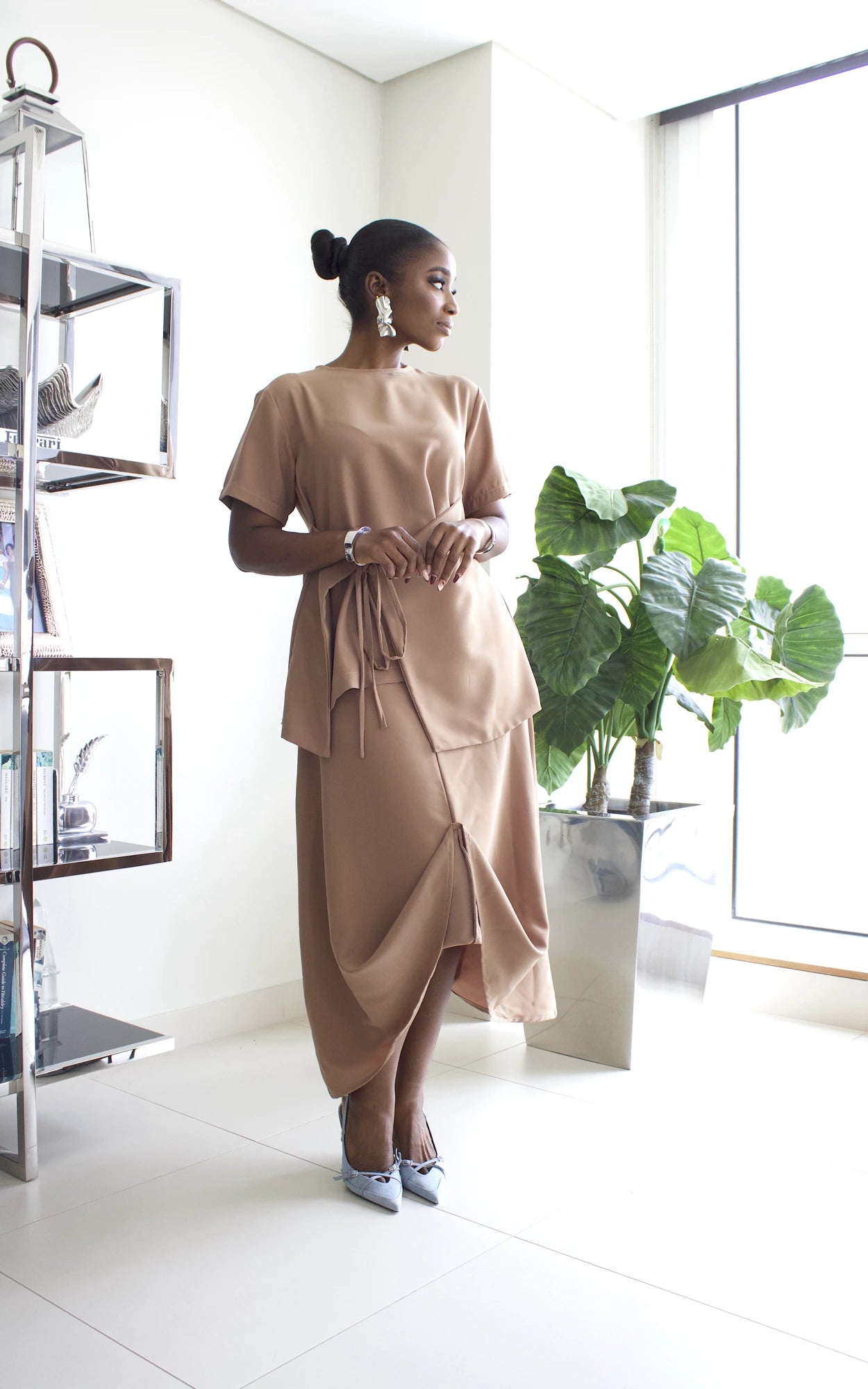 SOC SKIRT SET - BEIGE