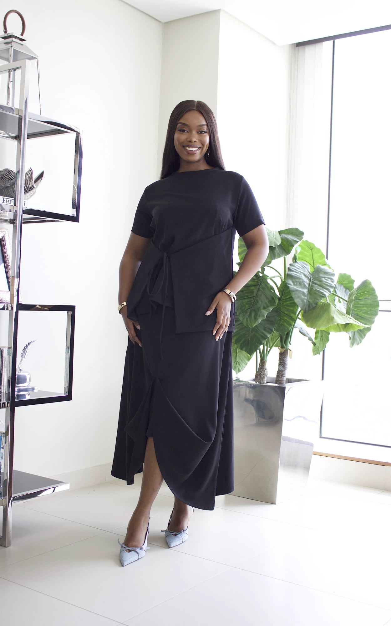 SOC SKIRT SET - BLACK