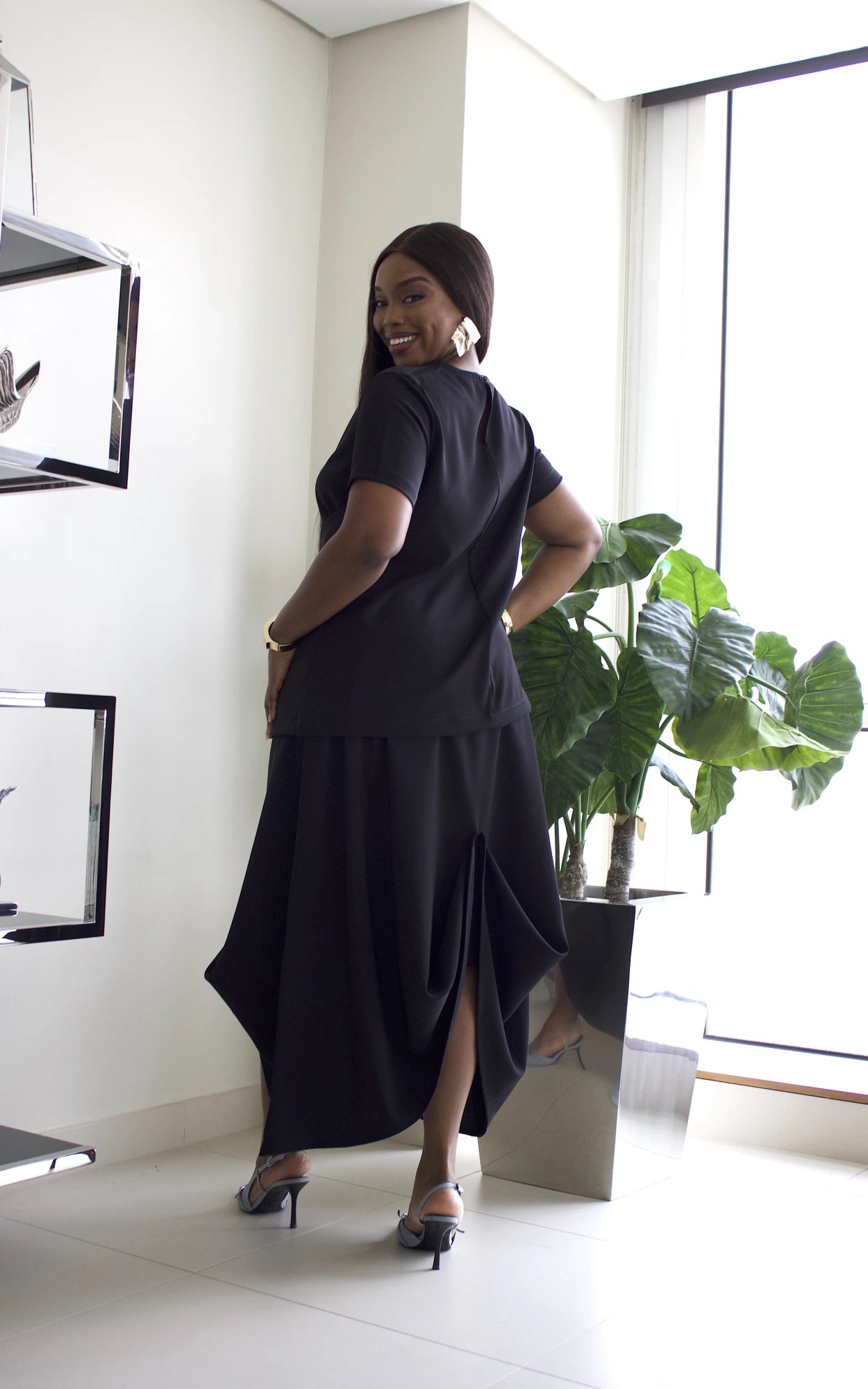 SOC SKIRT SET - BLACK