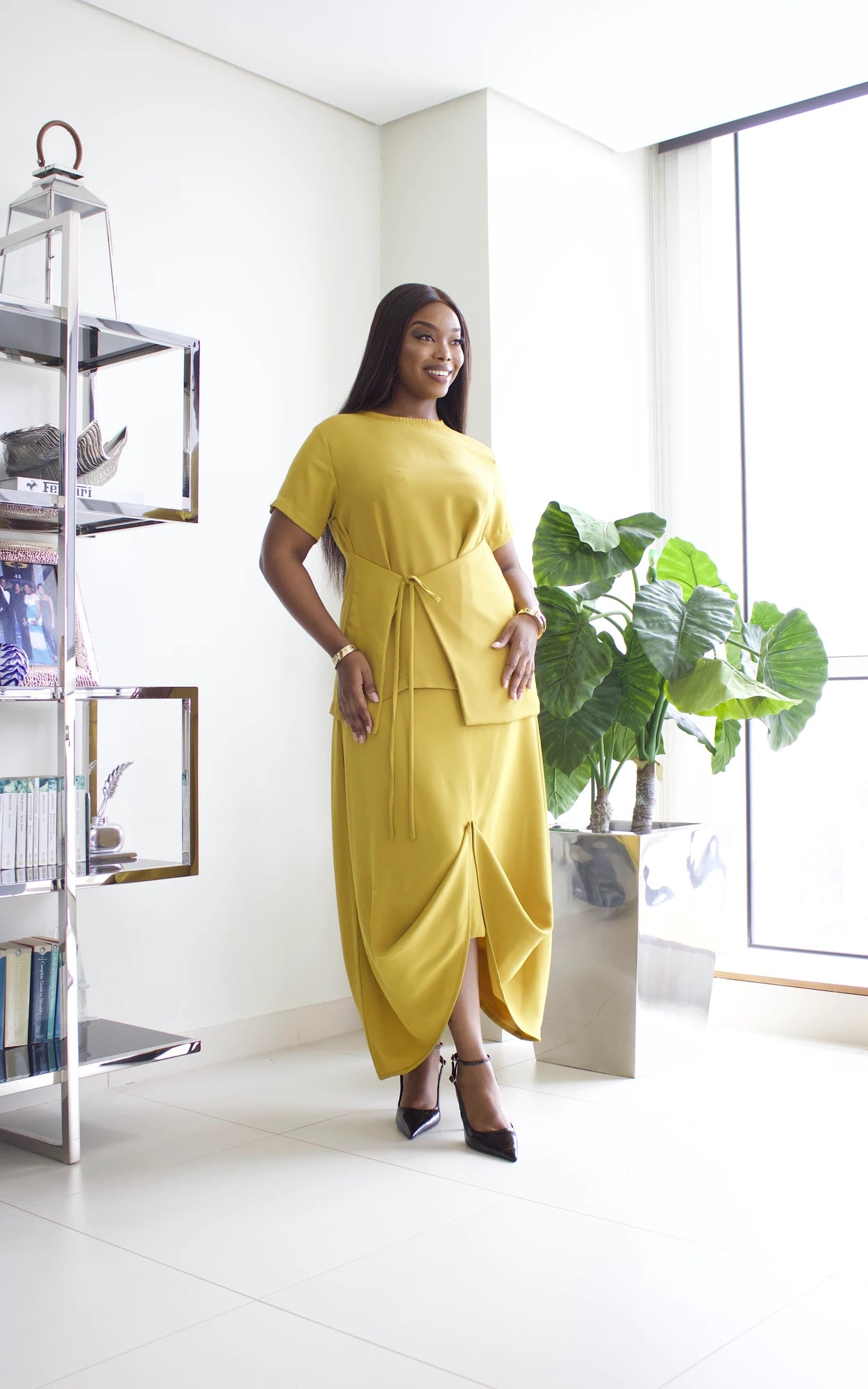 SOC SKIRT SET - MUSTARD