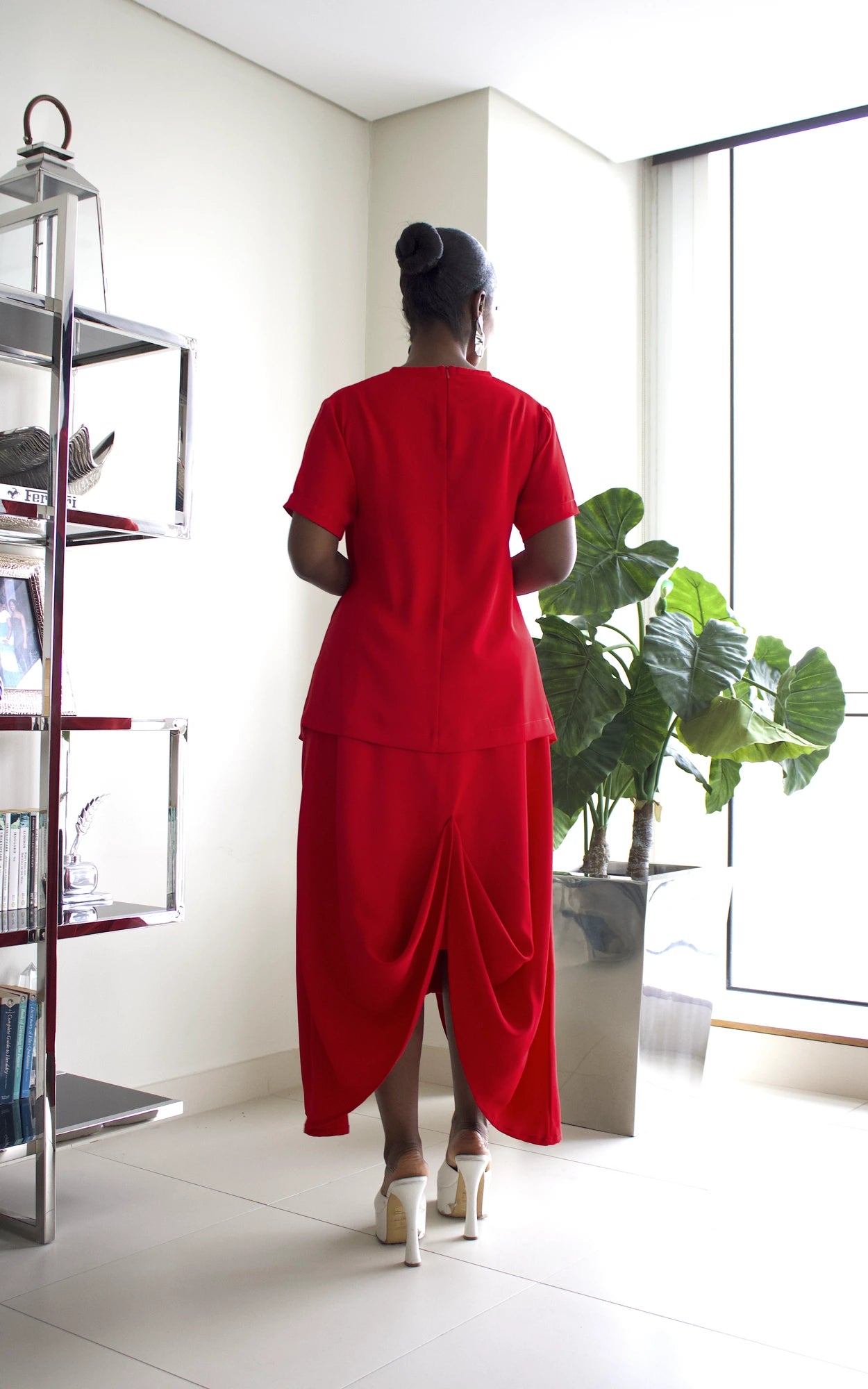 SOC SKIRT SET - RED