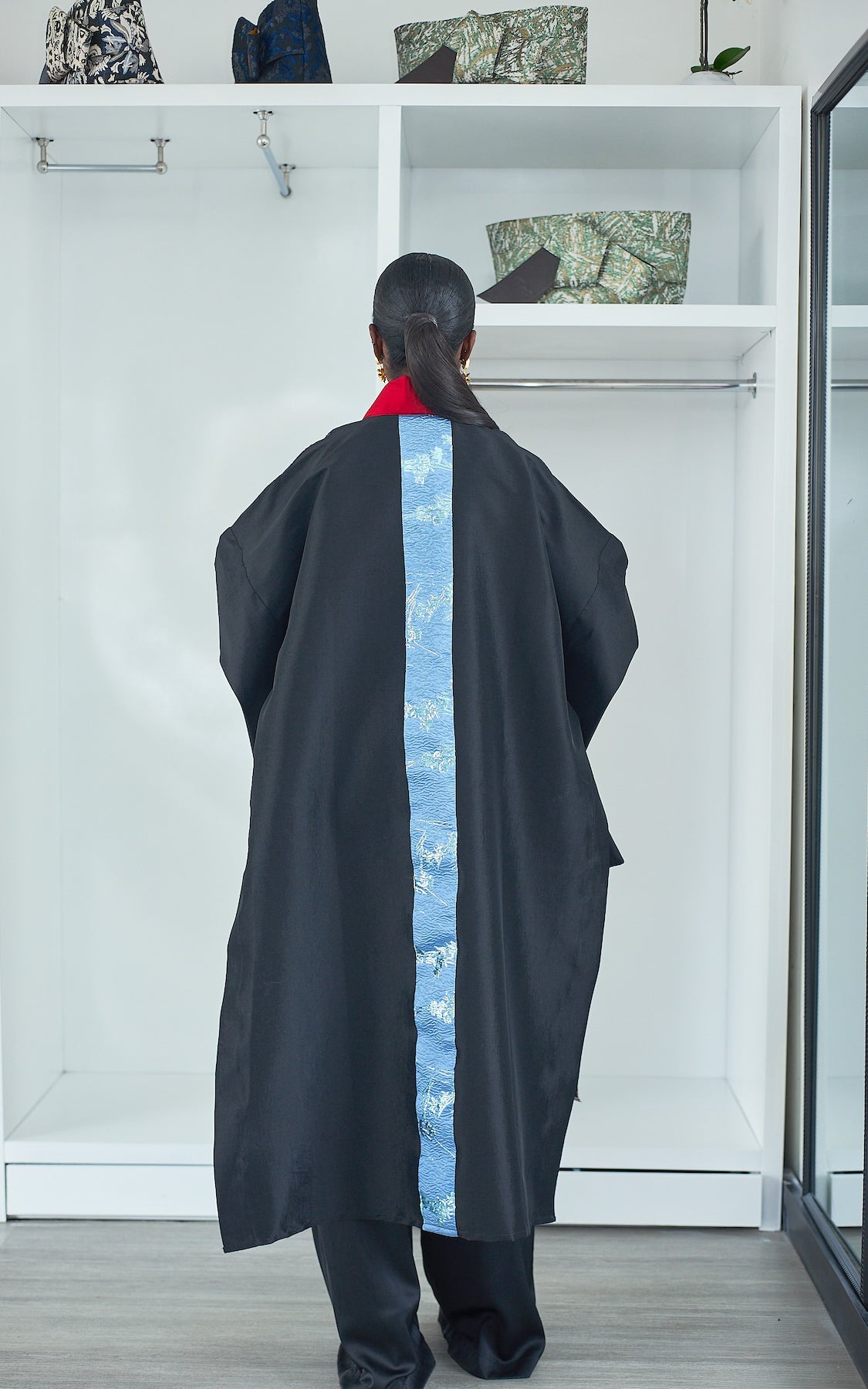 SOFIA KIMONO RED NAVY