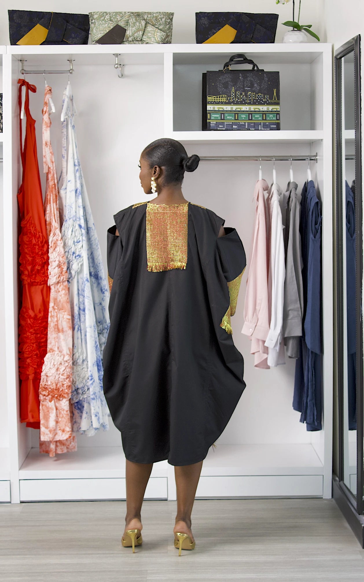 SOLAPE KAFTAN BLACK