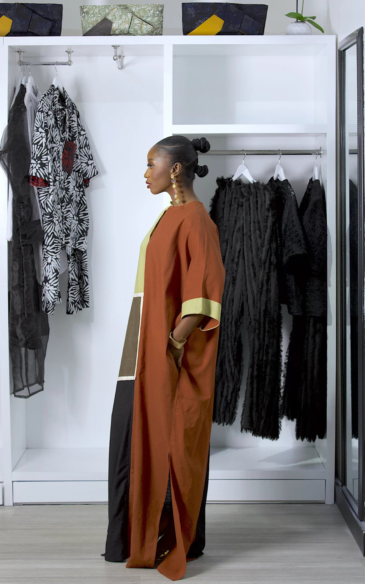 ZEN MIX KAFTAN RUST MIX