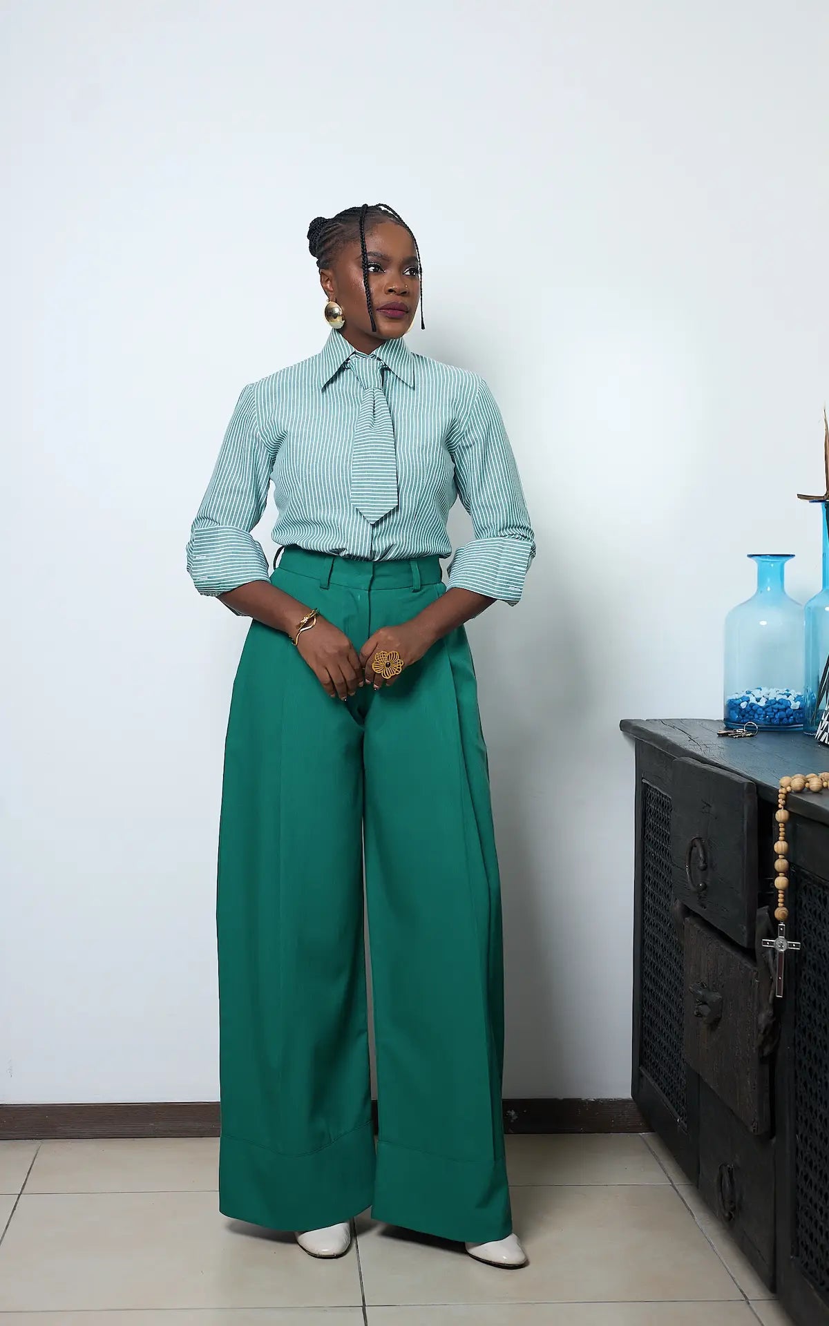 CHI CHI TROUSERS  GREEN