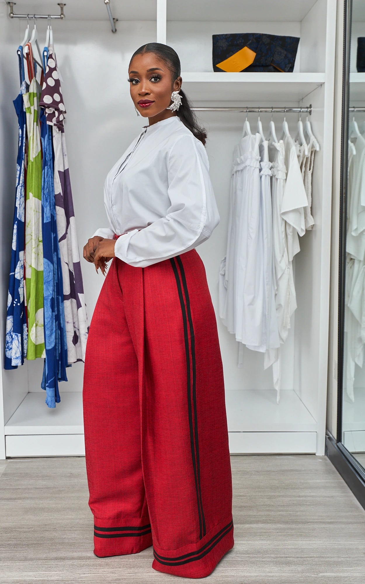 CHI-CHI TROUSERS RED