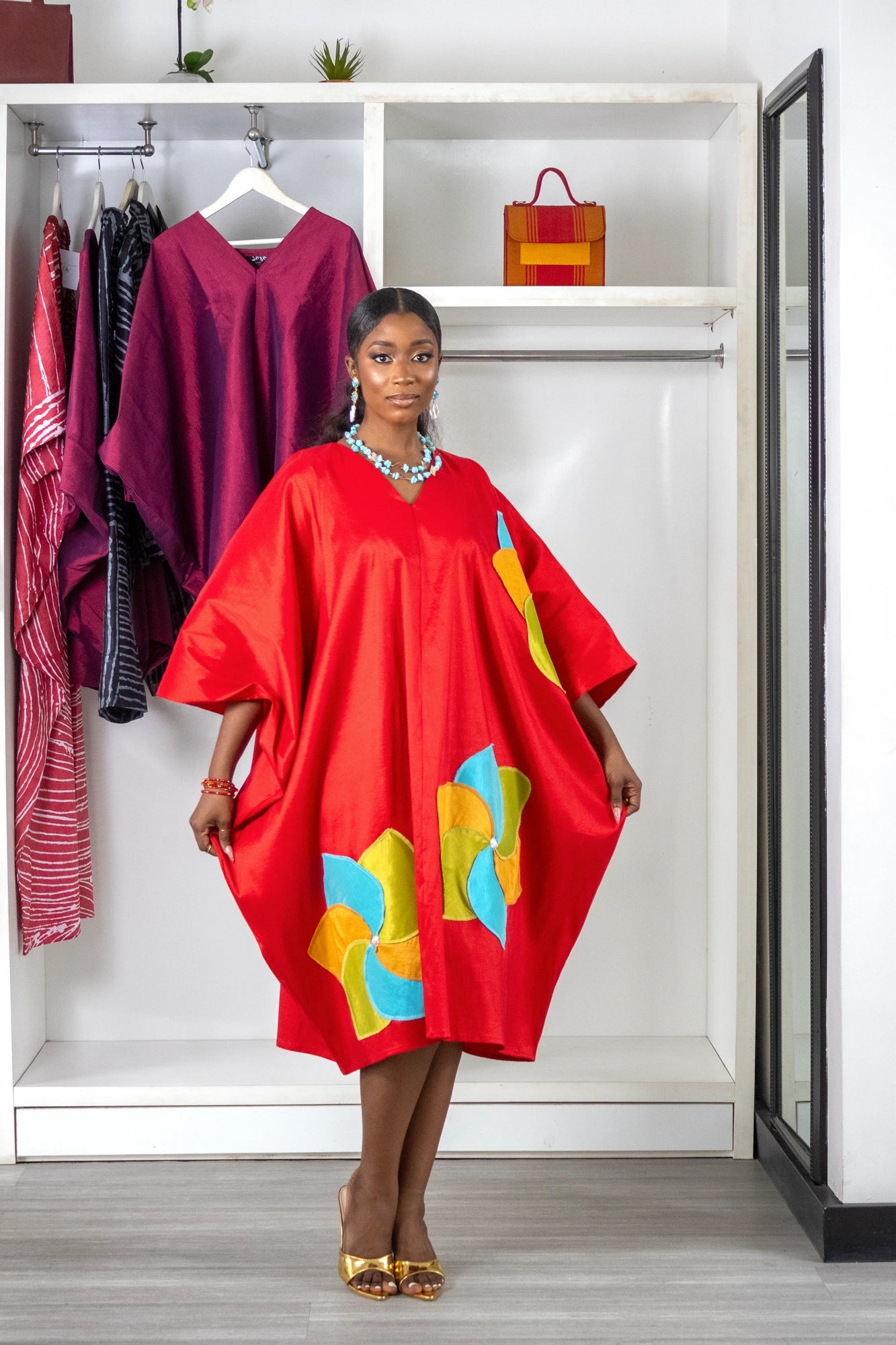 SOOKIE KAFTAN RED