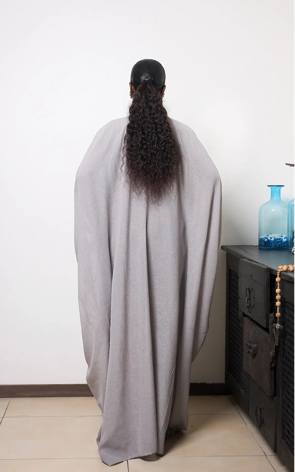 TRIO KAFTAN GREY