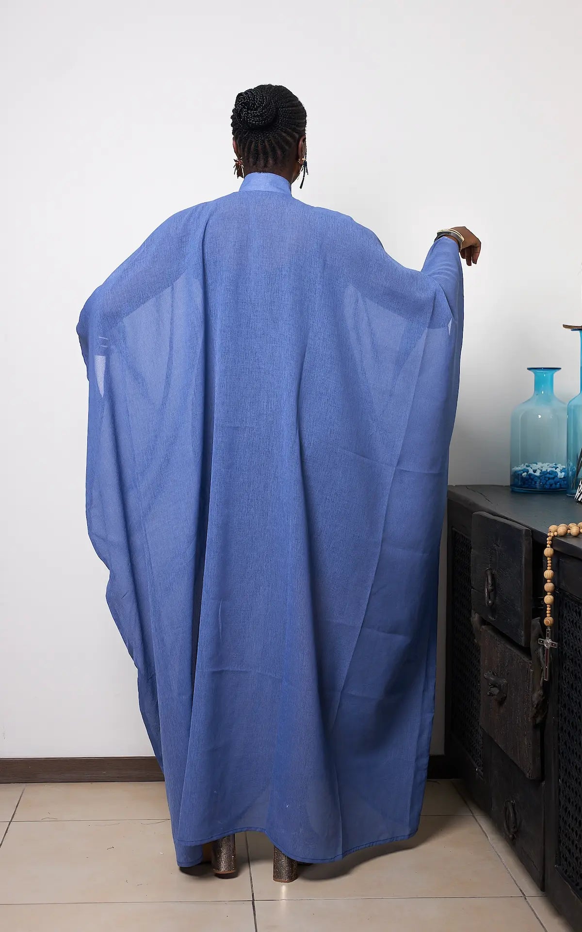 TRIO KAFTAN DK BLUE