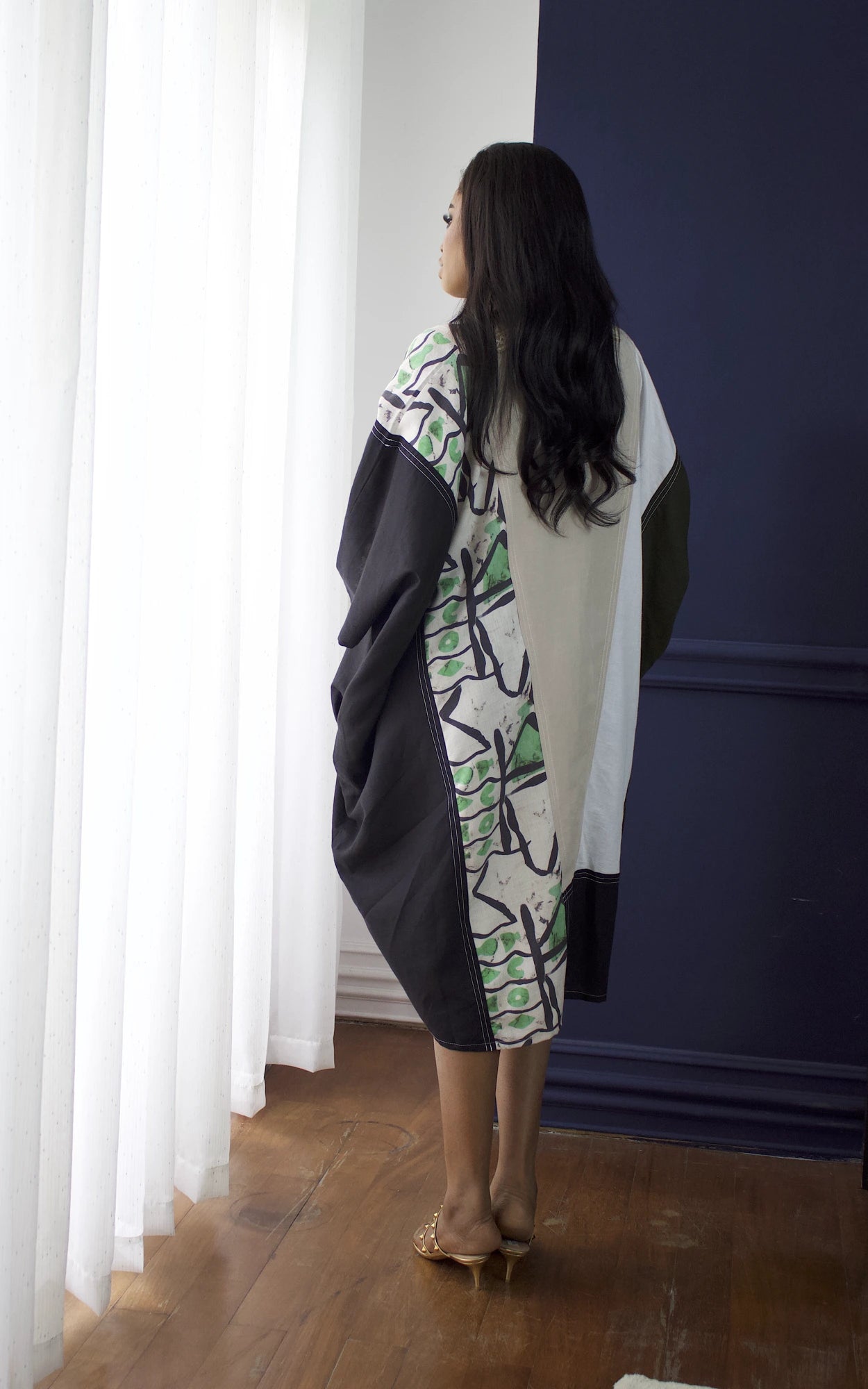 ZEN II KAFTAN - GREEN PRINT