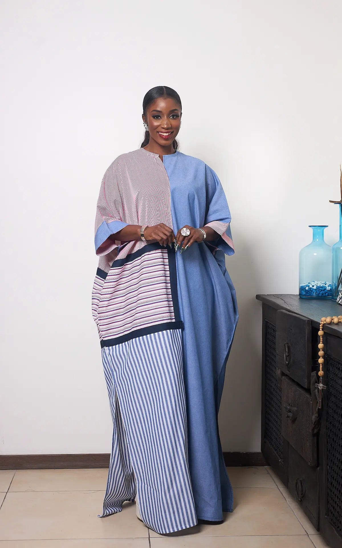 ZEN KAFTAN - DENIM MIX