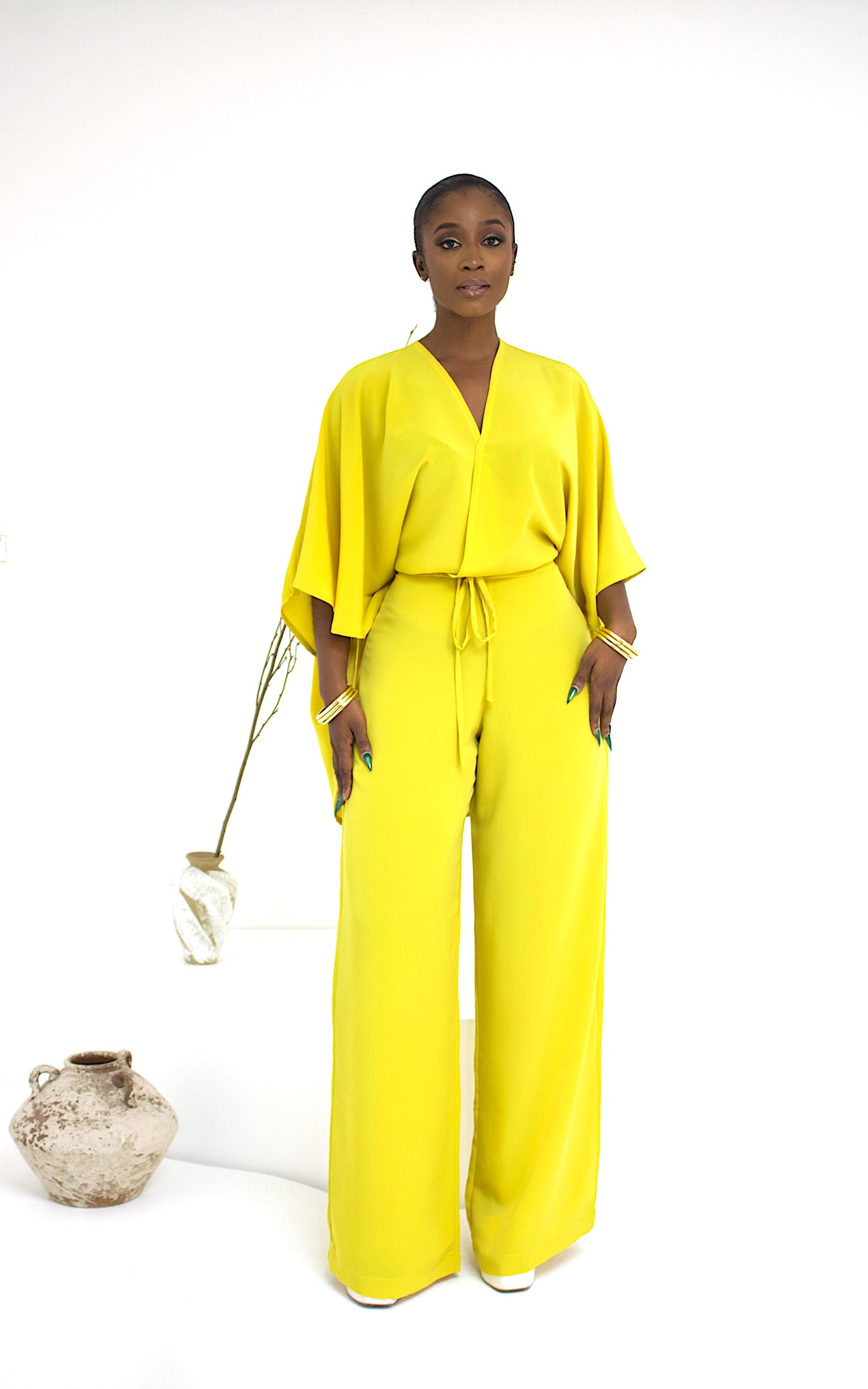 ZORA V TROUSER SET MUSTARD YELLOW