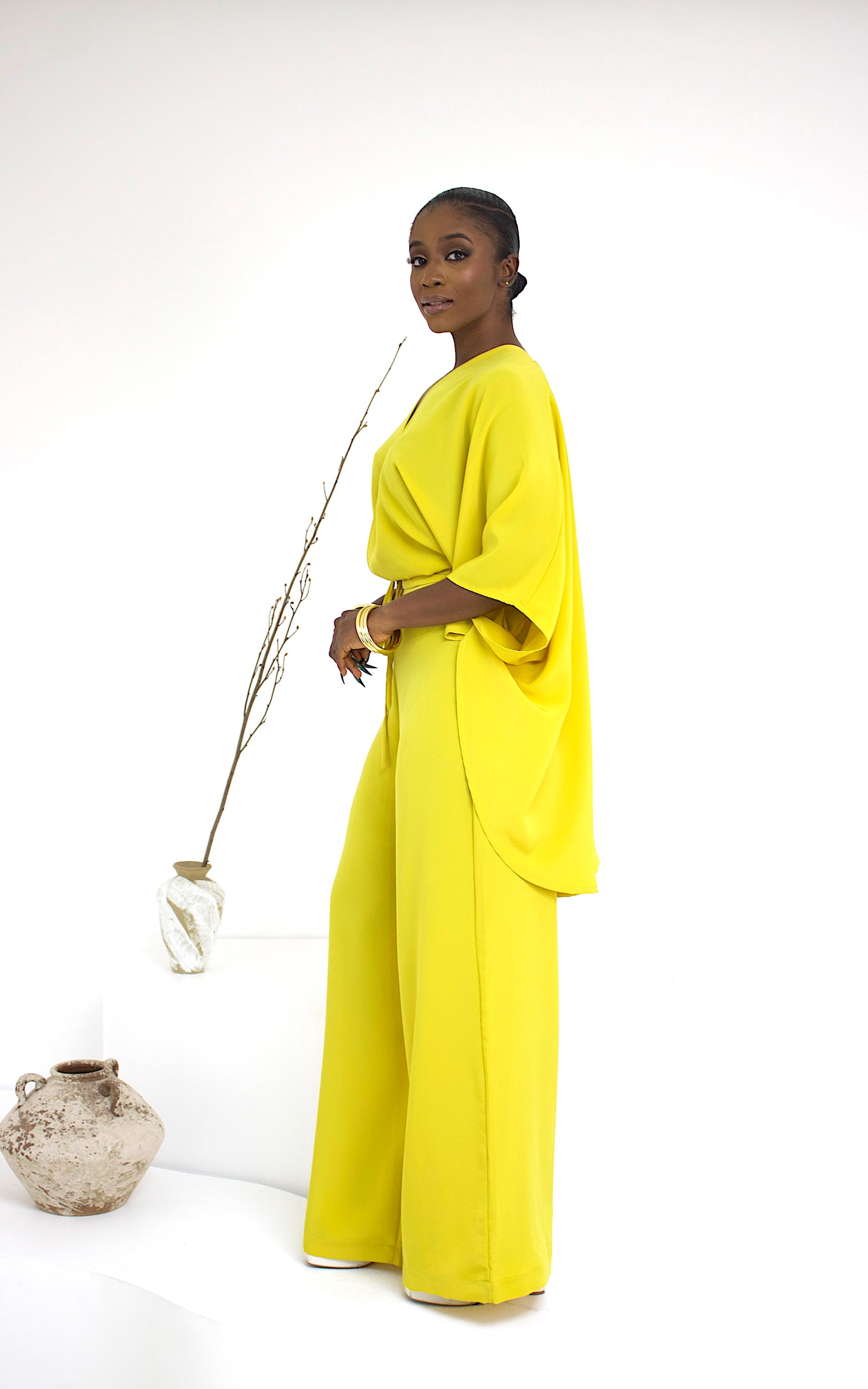 ZORA V TROUSER SET MUSTARD YELLOW